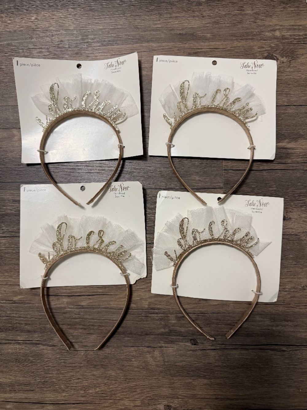 Set of 4 - “I Do Crew” Party Headbands